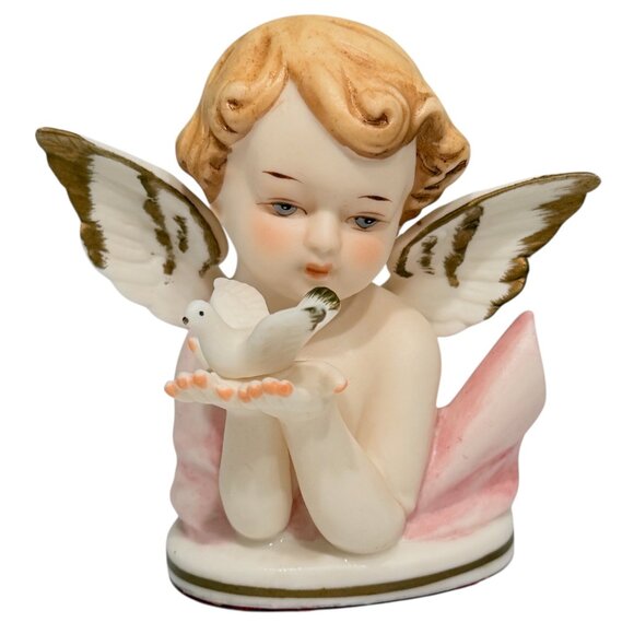1950's Porcelain Bisque Napco Angel Bust - Picture 1 of 13